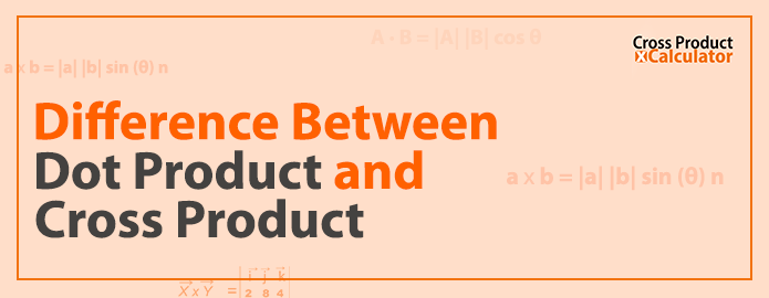 Dot Product vs Cross Product